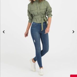 SPANX Distressed Ankle Skinny Jean
